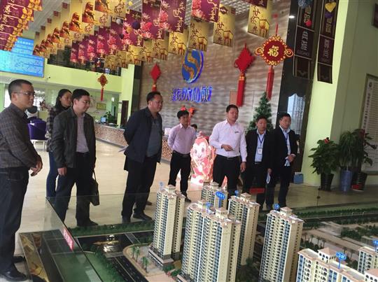 武宣县考察团领导参观考察武宣裕达商业乐动手机平台-乐动（中国）项目